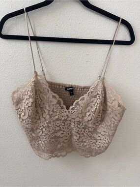 Express Nude Lace Bralette Cami